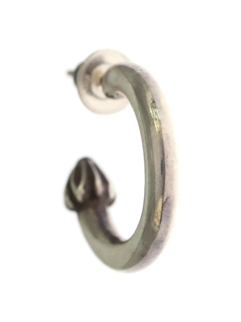 Chrome Hearts Hoop Plain Earrings Silver
